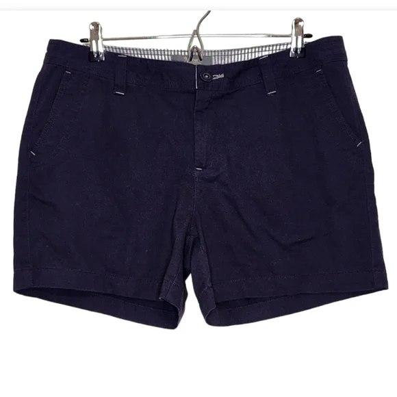 Natural Reflections twill shorts navy 12 - Picture 1 of 8